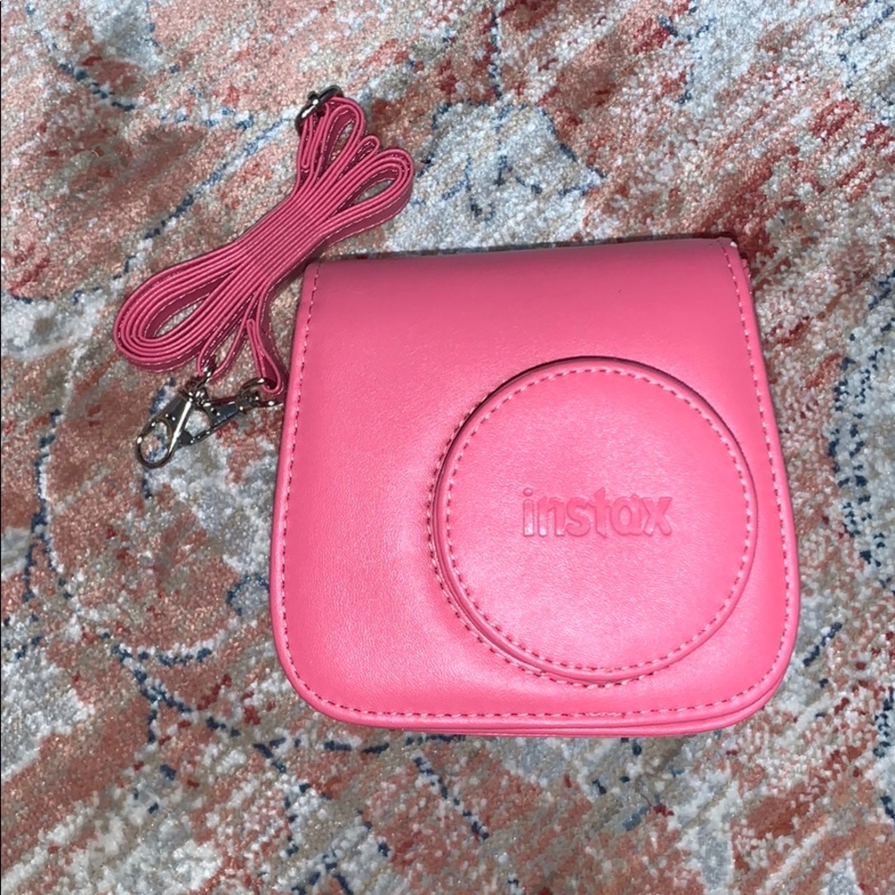 Pink instax Polaroid camera case